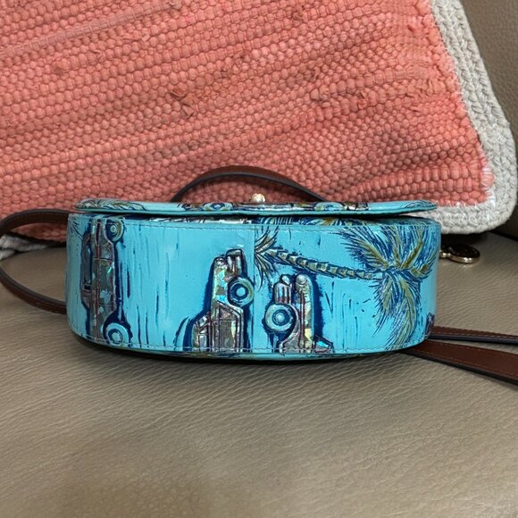 BRAHMIN, Briar Crossbody Leather Bag ~ Copa Cabana Tropic - Picture 4 of 10